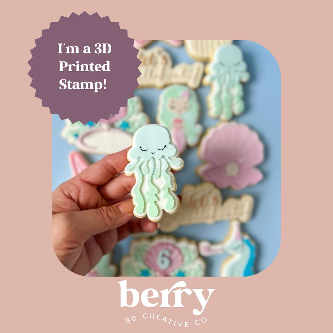 Jelly Fish - Mermaid Collection Stamp and matching cutter