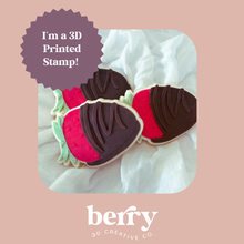 Load image into Gallery viewer, Chocolate Coated Strawberry debosser with matching cutter
