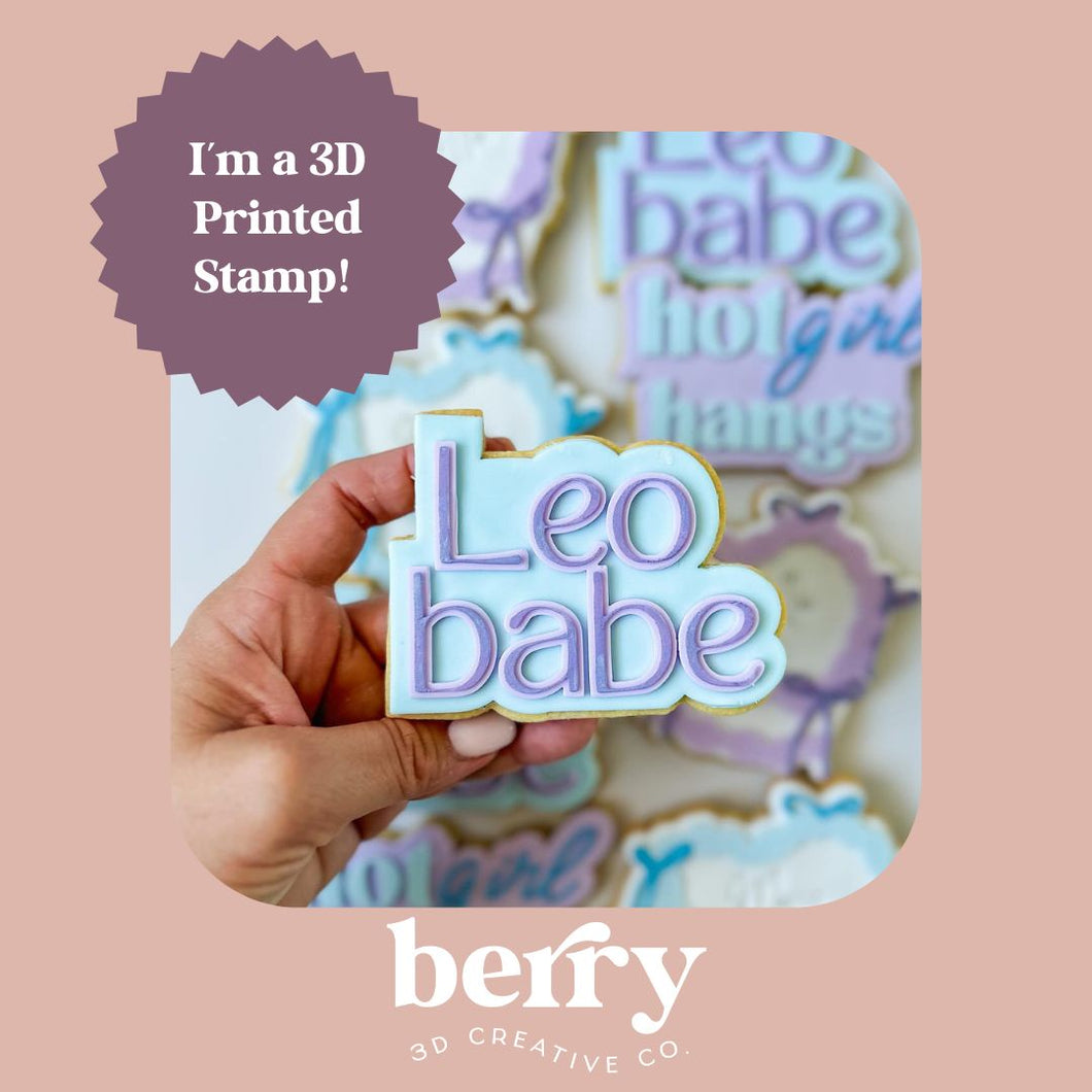 Leo Babe Stamp and matching cutter