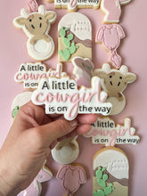 Load image into Gallery viewer, A little cowgirl on the way! Debosser and matching cutter
