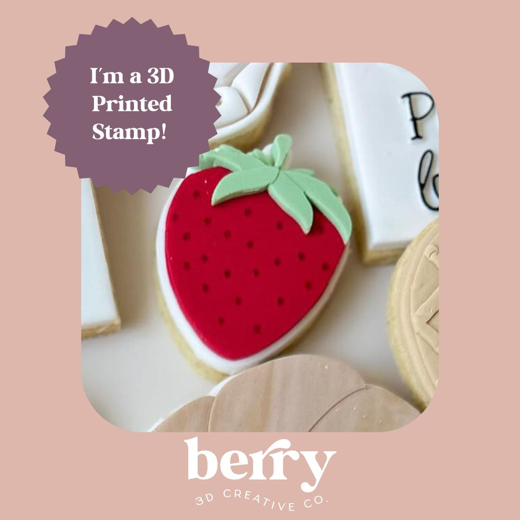 Strawberry Brunch Stamp and matching cutter