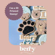 Load image into Gallery viewer, Large Bear Paw Print Debosser and matching cutter
