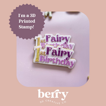 Load image into Gallery viewer, Fairy 1st Birthday Debosser with matching cookie cutter
