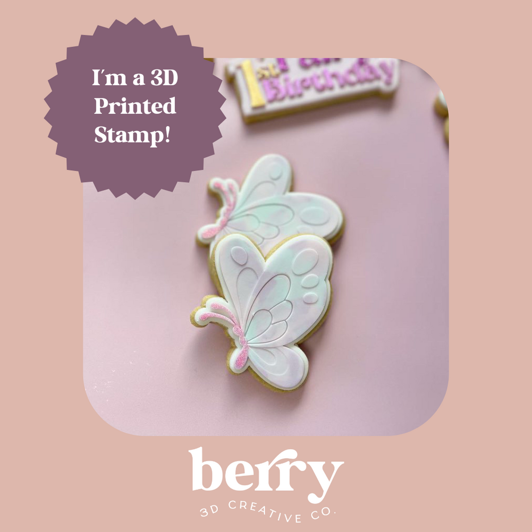 Butterfly- Groovy Debosser and matching cutter