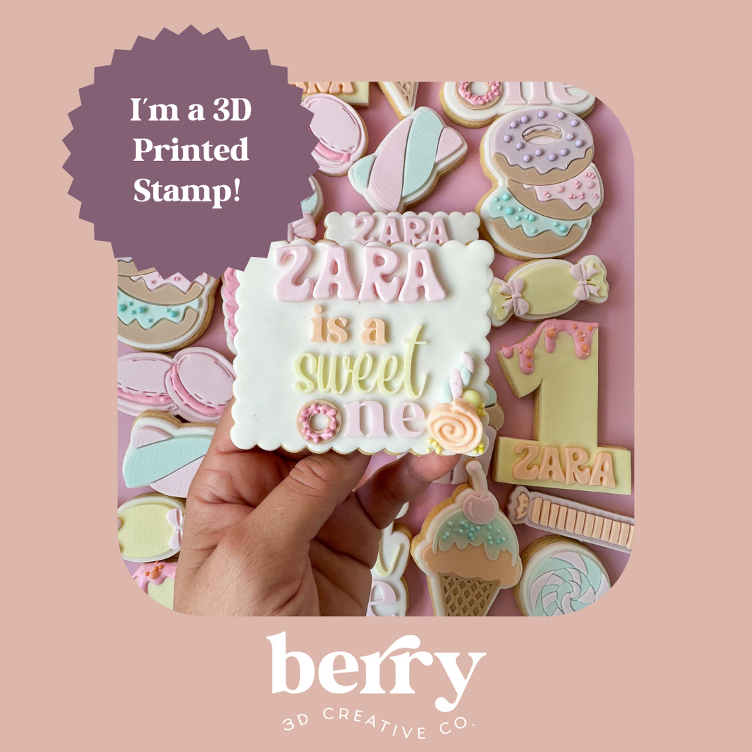 is a sweet one (add your own custom wording) debosser and matching cutter