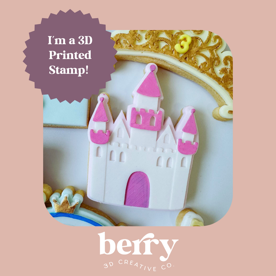 Castle debosser Stamp with matching Cookie Cutter