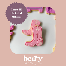 Load image into Gallery viewer, Cowboy Boots Embosser with matching cookie cutter
