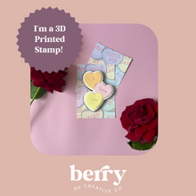 Load image into Gallery viewer, I love you Heart Trio Stamp and matching cutter
