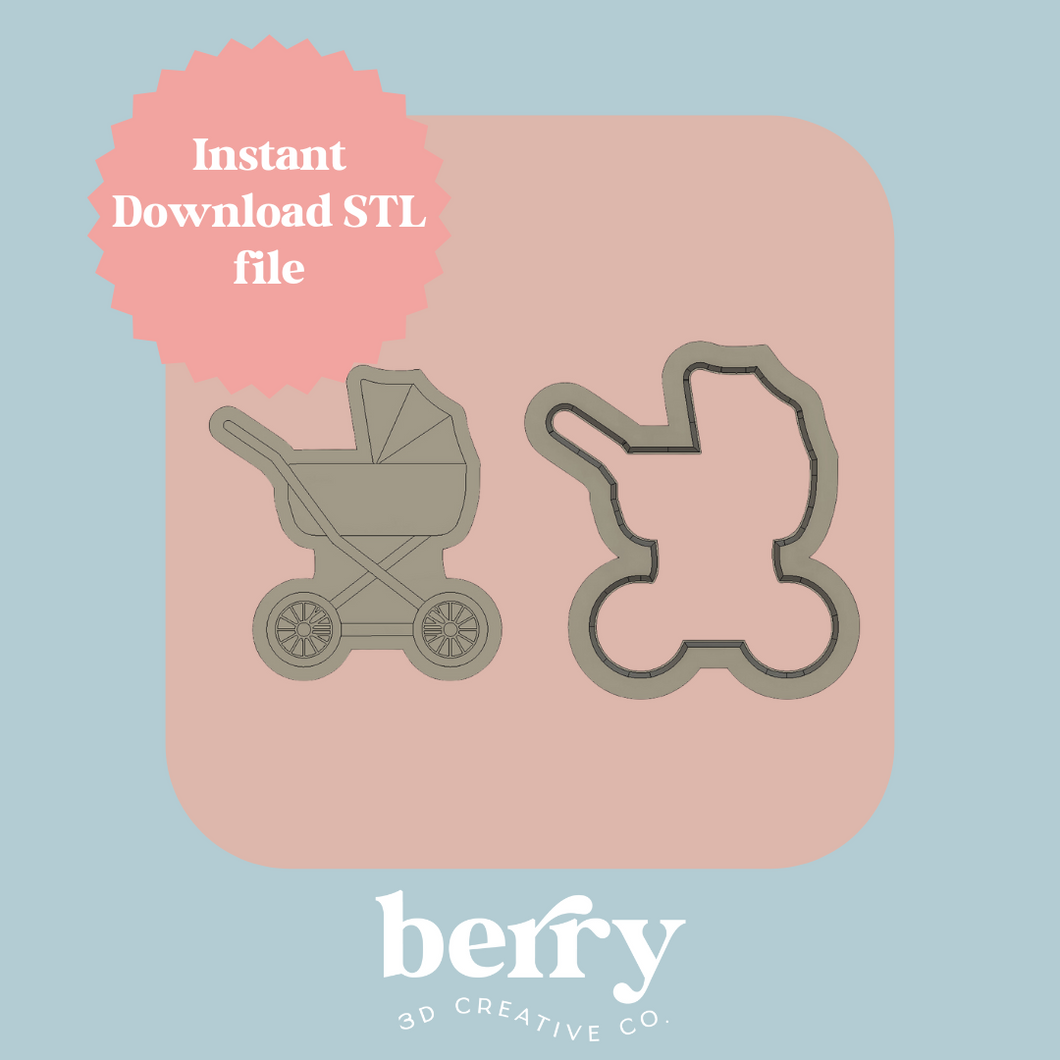 Pram cutter and Stamp stl file