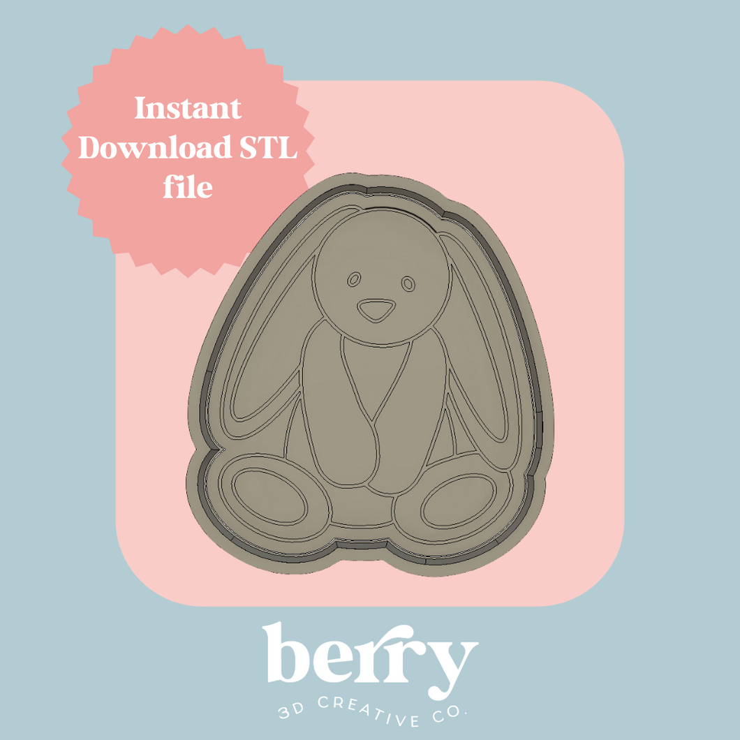 The Amity Bunny Cookie Cutter and Stamp stl file